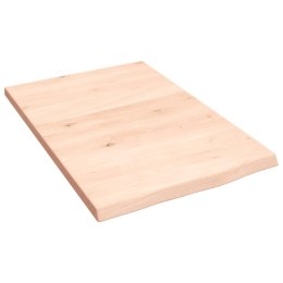  Półka, 40x60x2 cm, surowe lite drewno dębowe Lumarko! Lumarko!