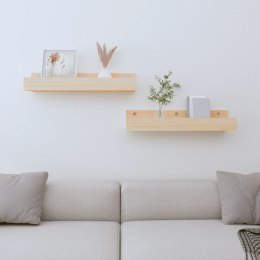 Półki ścienne, 2 szt., 50x12x9 cm, drewno sosnowe Lumarko! Lumarko!