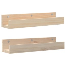 Półki ścienne, 2 szt., 50x12x9 cm, drewno sosnowe Lumarko! Lumarko!