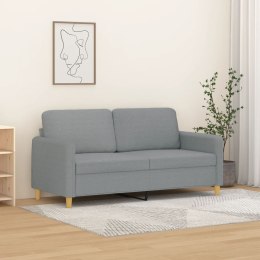  Sofa 2-osobowa, jasnoszara, 140 cm, tapicerowana tkaniną Lumarko! Lumarko!