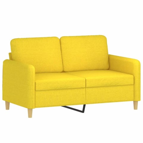 2-częściowy komplet wypoczynkowy, obity tkaniną, jasnożółty Lumarko! Lumarko!