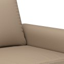 2-osobowa sofa z poduszkami, cappuccino, sztuczna skóra Lumarko! Lumarko!