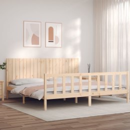  Rama łóżka bez materaca, 200x200 cm, lite drewno sosnowe Lumarko! Lumarko!