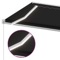  Ręcznie zwijana markiza z LED, 400 x 350 cm, antracytowa Lumarko! Lumarko!