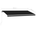  Ręcznie zwijana markiza z LED, 400 x 350 cm, antracytowa Lumarko! Lumarko!