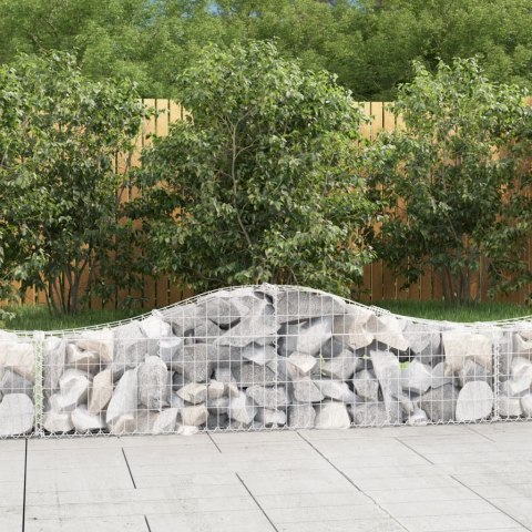 Kosze gabionowe, 8 szt, 200x30x40/60 cm, galwanizowane żelazo Lumarko! Lumarko!