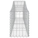 Kosze gabionowe, 8 szt, 200x30x40/60 cm, galwanizowane żelazo Lumarko! Lumarko!