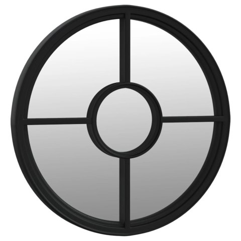  Lustro do wnętrz, czarne, 60x4 cm, okrągłe, żelazne Lumarko! Lumarko!