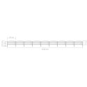 Panele ogrodzeniowe z grotami, stal, (1-1,25) x 15,3 m, czarne Lumarko! Lumarko!