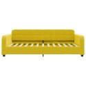  Sofa rozsuwana z szufladami, żółta, 100x200 cm, aksamit Lumarko! Lumarko!