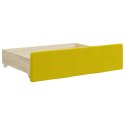 Sofa rozsuwana z szufladami, żółta, 80x200 cm, aksamit Lumarko! Lumarko!