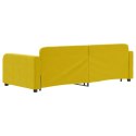  Sofa rozsuwana z szufladami, żółta, 90x200 cm, aksamit Lumarko! Lumarko!