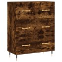 Witrynka przydymiony dąb 69,5x34x180 cm materiał drewnopochodny Lumarko! Lumarko!