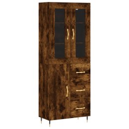 Witrynka przydymiony dąb 69,5x34x180 cm materiał drewnopochodny Lumarko! Lumarko!