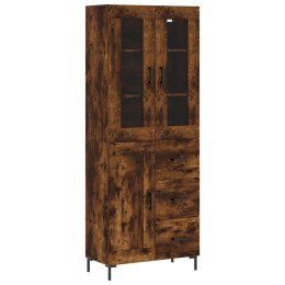 Witrynka przydymiony dąb 69,5x34x180 cm materiał drewnopochodny Lumarko! Lumarko!