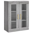 Witrynka szary dąb sonoma 69,5x34x180cm materiał drewnopochodny Lumarko! Lumarko!