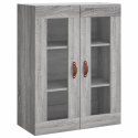  Witrynka szary dąb sonoma 69,5x34x180cm materiał drewnopochodny Lumarko! Lumarko!