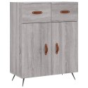  Witrynka szary dąb sonoma 69,5x34x180cm materiał drewnopochodny Lumarko! Lumarko!
