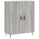  Witrynka szary dąb sonoma 69,5x34x180cm materiał drewnopochodny Lumarko! Lumarko!