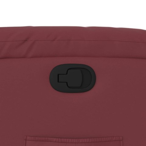  Fotel rozkładany, czerwone wino, sztuczna skóra Lumarko! Lumarko!