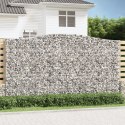  Kosze gabionowe, 3 szt, 400x30x220/240 cm, galwanizowane żelazo Lumarko! Lumarko!
