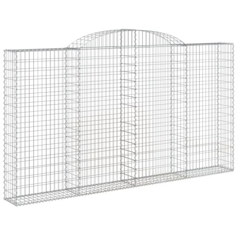  Kosze gabionowe, 5 szt, 300x30x160/180 cm, galwanizowane żelazo Lumarko! Lumarko!