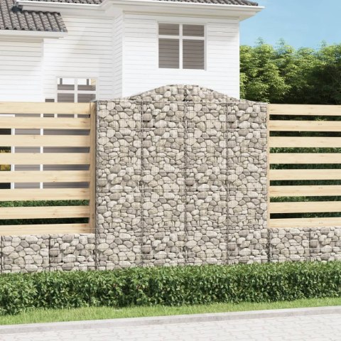  Kosze gabionowe, 7 szt, 200x50x220/240 cm, galwanizowane żelazo Lumarko! Lumarko!