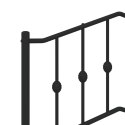  Metalowa rama łóżka z wezgłowiem, czarna, 90x200 cm Lumarko! Lumarko!