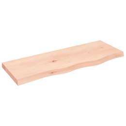  Półka, 80x30x(2-4) cm, surowe lite drewno dębowe Lumarko! Lumarko!