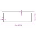  Półka, 80x30x(2-4) cm, surowe lite drewno dębowe Lumarko! Lumarko!