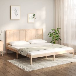 Rama łóżka bez materaca, 200x200 cm, lite drewno sosnowe Lumarko! Lumarko!