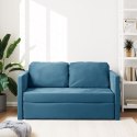  Sofa podłogowa 2-w-1, niebieska, 122x204x55 cm, aksamit Lumarko! Lumarko!