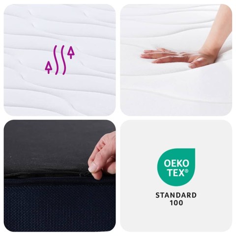 Materac kieszeniowy, średnia twardość, 180x200 cm Lumarko! Lumarko!