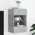 Ścienna szafka TV z LED, szarość betonu, 40x30x60,5 cm Lumarko! Lumarko!