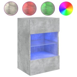  Ścienna szafka TV z LED, szarość betonu, 40x30x60,5 cm Lumarko! Lumarko!