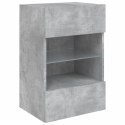  Ścienna szafka TV z LED, szarość betonu, 40x30x60,5 cm Lumarko! Lumarko!