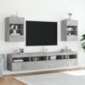  Ścienna szafka TV z LED, szarość betonu, 40x30x60,5 cm Lumarko! Lumarko!