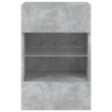  Ścienna szafka TV z LED, szarość betonu, 40x30x60,5 cm Lumarko! Lumarko!