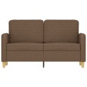  Sofa 2-osobowa, brązowa, 120 cm, tapicerowana tkaniną Lumarko! Lumarko!