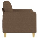  Sofa 2-osobowa, brązowa, 120 cm, tapicerowana tkaniną Lumarko! Lumarko!