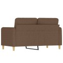  Sofa 2-osobowa, brązowa, 120 cm, tapicerowana tkaniną Lumarko! Lumarko!