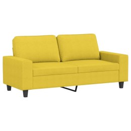  Sofa 2-osobowa, jasnożółta, 140 cm, tapicerowana tkaniną Lumarko! Lumarko!