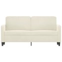 Sofa 2-osobowa, kremowy, 140 cm, tapicerowana aksamitem Lumarko! Lumarko!