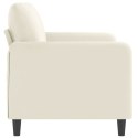 Sofa 2-osobowa, kremowy, 140 cm, tapicerowana aksamitem Lumarko! Lumarko!