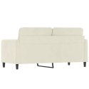 Sofa 2-osobowa, kremowy, 140 cm, tapicerowana aksamitem Lumarko! Lumarko!