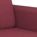 Sofa 2-osobowa, winna czerwień, 140 cm, tapicerowana tkaniną Lumarko! Lumarko!