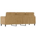  Sofa 3-osobowa, brązowa, 180 cm, tapicerowana aksamitem Lumarko! Lumarko!