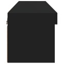 Szafka TV z LED, czarna, 80x30x30 cm Lumarko! Lumarko!