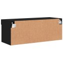  Szafka TV z LED, czarna, 80x30x30 cm Lumarko! Lumarko!