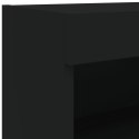  Szafka TV z LED, czarna, 80x30x30 cm Lumarko! Lumarko!